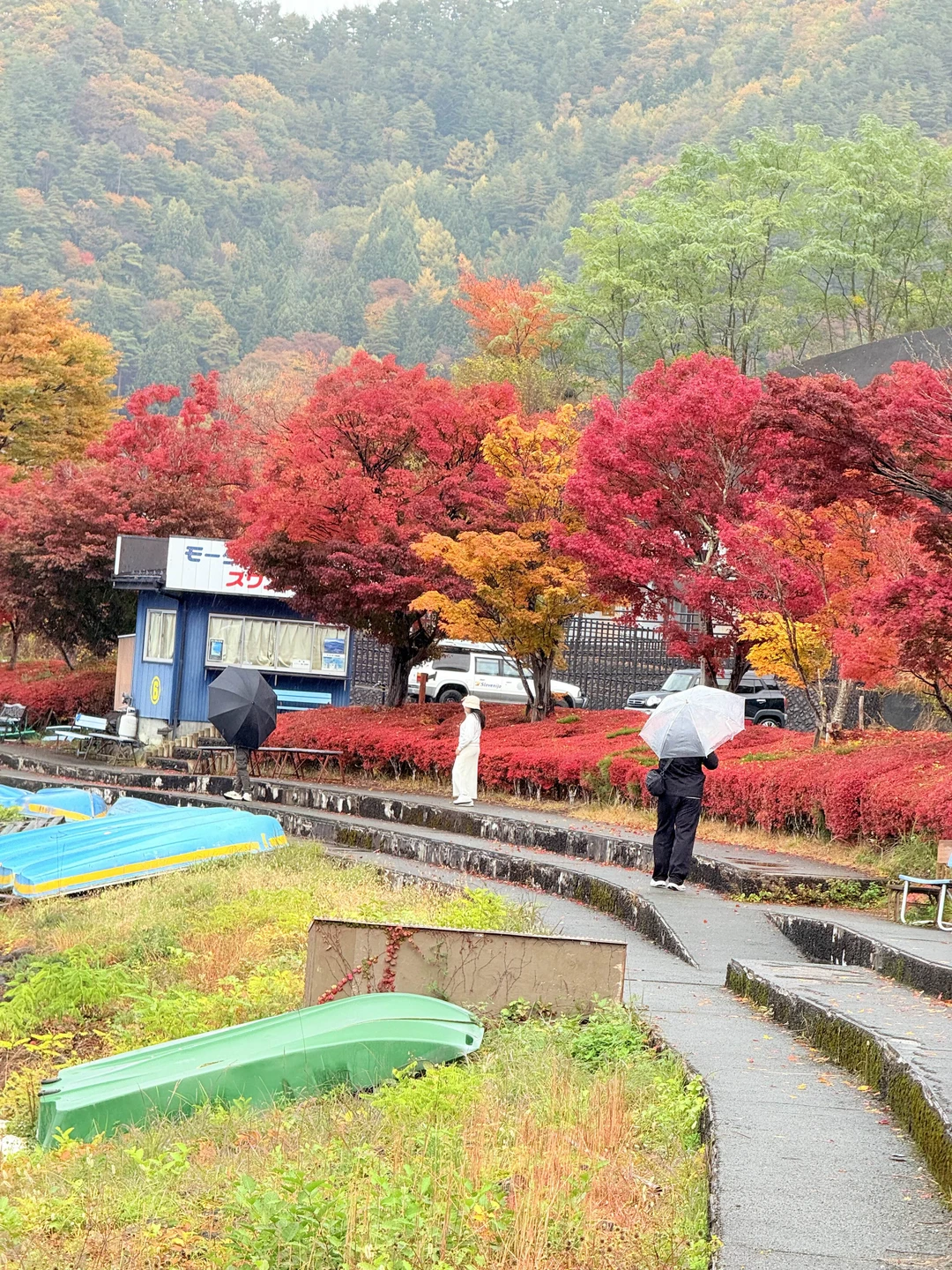 Ольга выложилась на все 100%. Хоть с погодой нам не повезло и Фудзияма нам не открылась