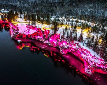 Интерактивная программа и свободное время, водопады Ахвенкоски, горный парк «Рускеала»