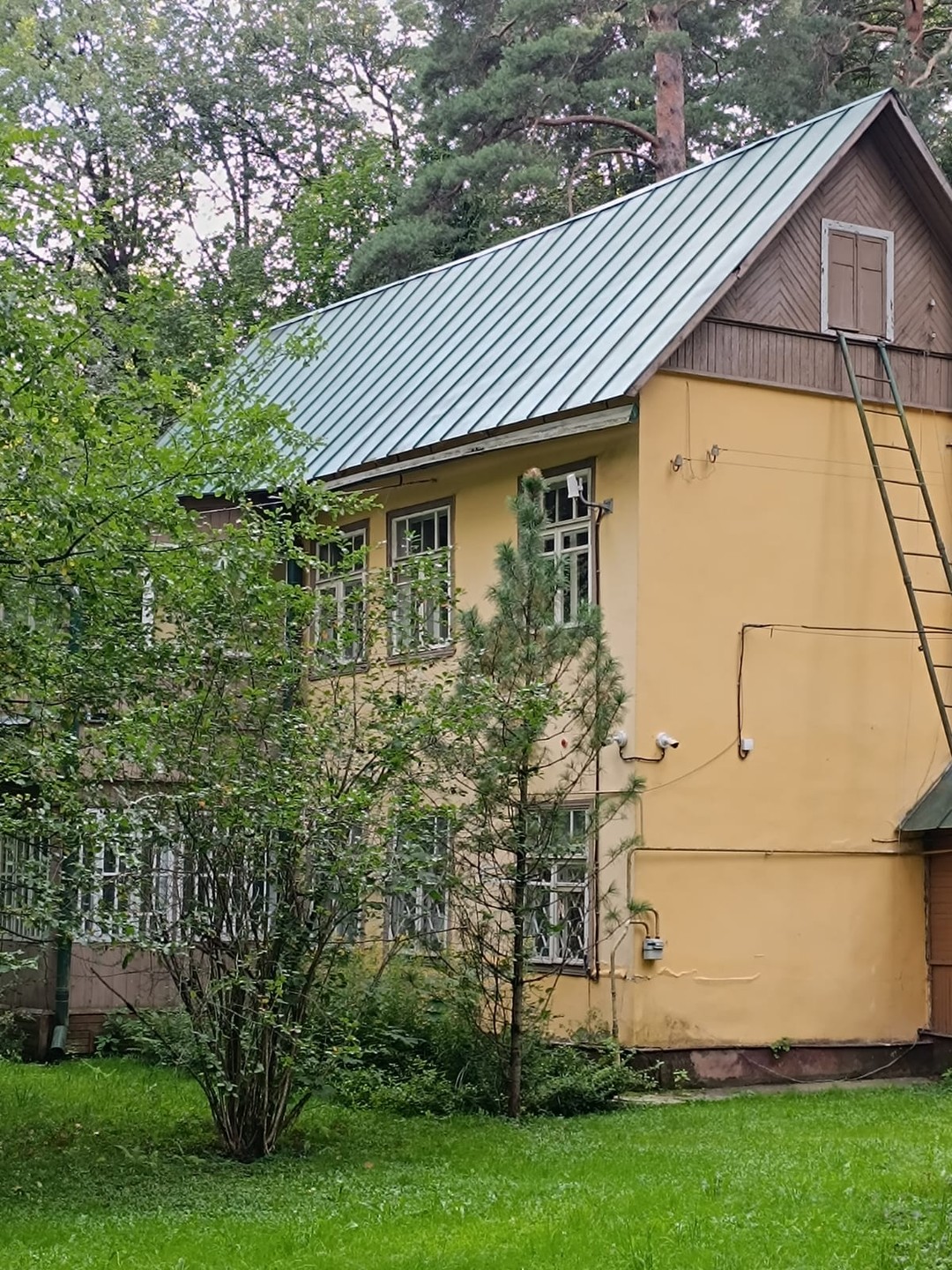 Сам поселок очень милый, приятно там прогуляться. Но большинство дач мы увидели только за забором к