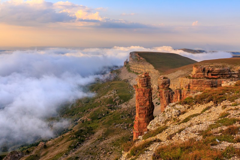 Плато Бермамыт на закате в мини-группе