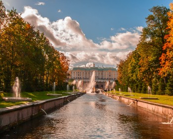 Нижний парк Петергофа и великолепные фонтаны, Кронштадт и Морской собор