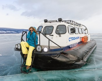 Переправа на Ольхон, скала Шаманка