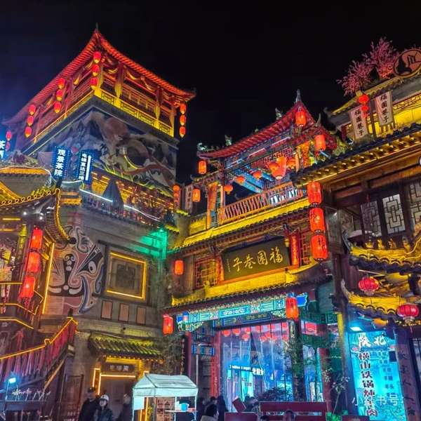 Вечерний променад по улице Наньлогусян + Олимпийский стадион