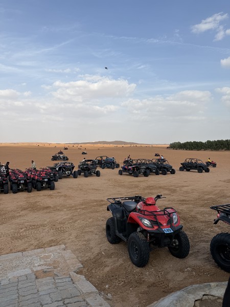 Интересная экскурсия. Мы покатались на квадроциклах, джипах, верблюде, сделали красивые фото и весело провели время. Небольшой