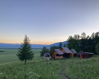 Прибытие в Усть-Коксу и баня