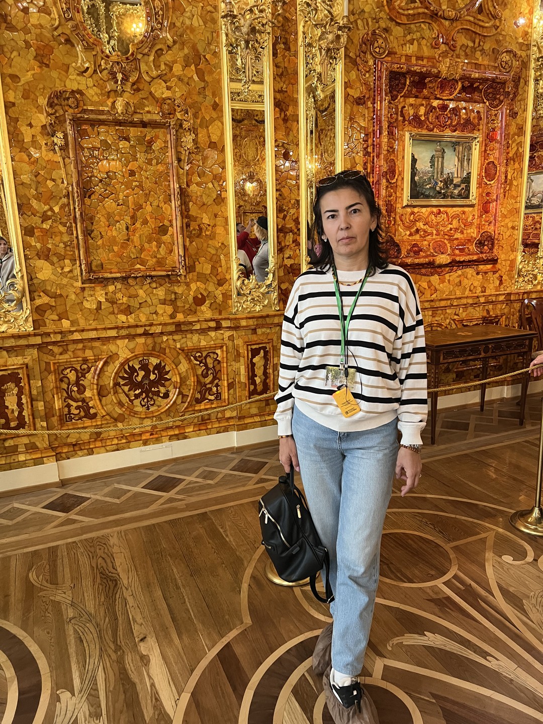 Экскурсия была невероятно интересная. Нам очень понравилось. Окунулись в историю, дворец, Янтарная комната, сад вокруг дворца