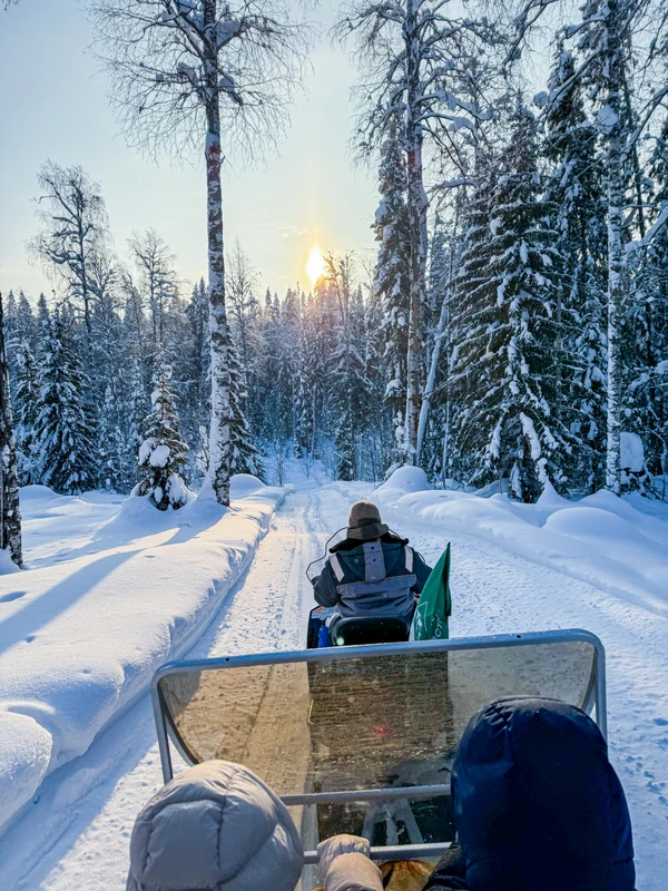К Усьвинским столбам - на снегоходе