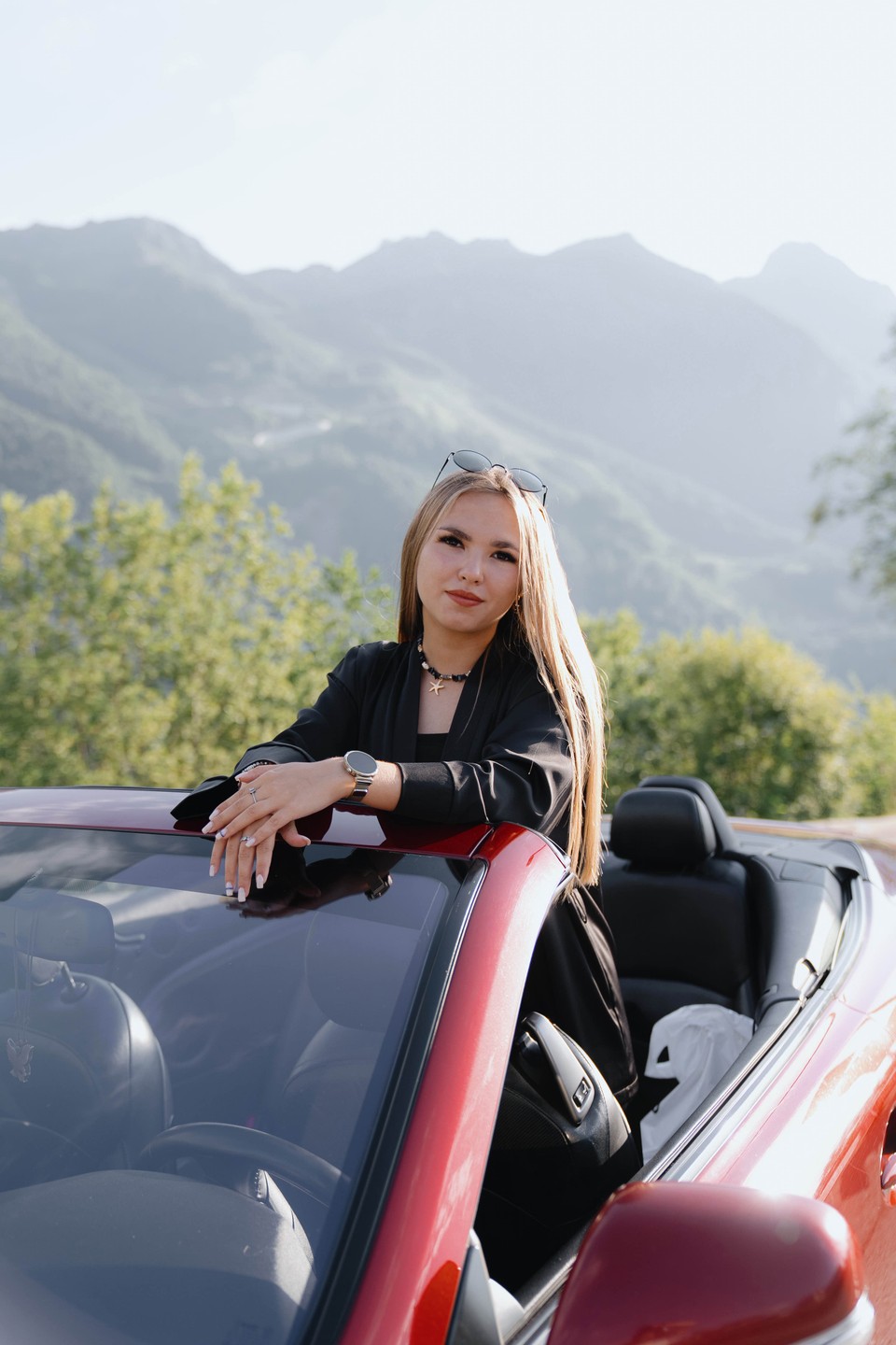 Фототур в Красную Поляну на кабриолете Lexus (Елена)