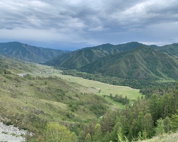 Чуйский тракт: слияние Чуи и Катуни, урочище Калбак-Таш и переезд в Акташ
