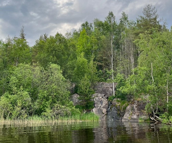 По Ладожским шхерам на маленькой лодке