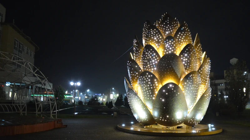 Огни ночного Горно-Алтайска