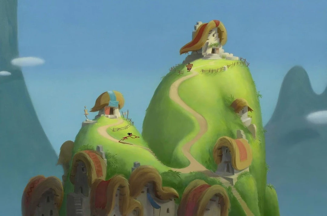 Деревенька из мультика «Похождения императора»