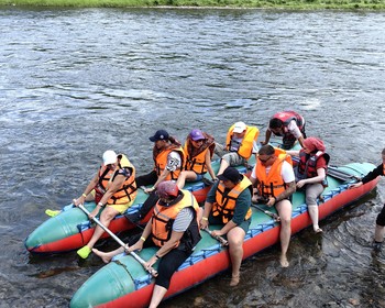 Поход по Тропе предков, сплав по Белому Июсу