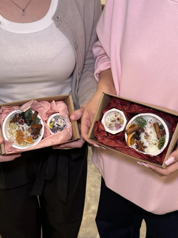 Мастер-класс: создаём ароматические свечи в гипсе