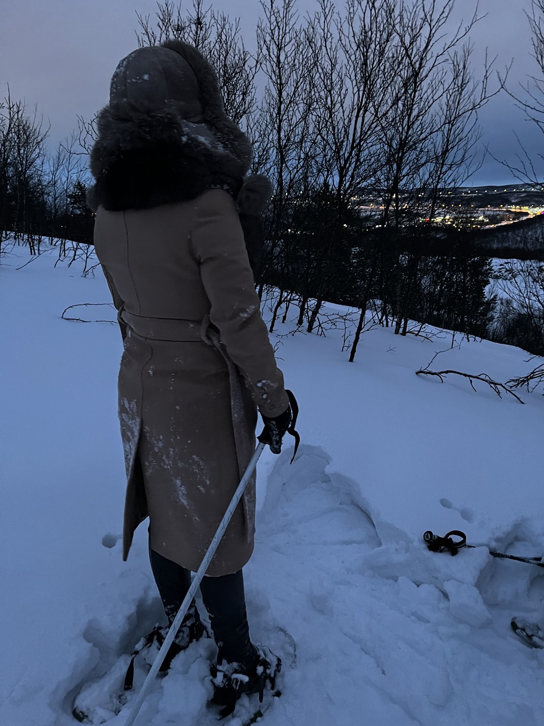 Очень быстро отвечает, договорились вечером, на следующий день уже экскурсия. Все бъяснили, помогли надеть снегоступы, фото