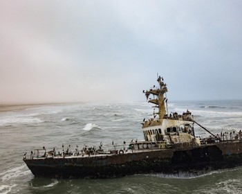 Берег Скелетов, морские котики в заповеднике, прогулка в Шпицкоппе