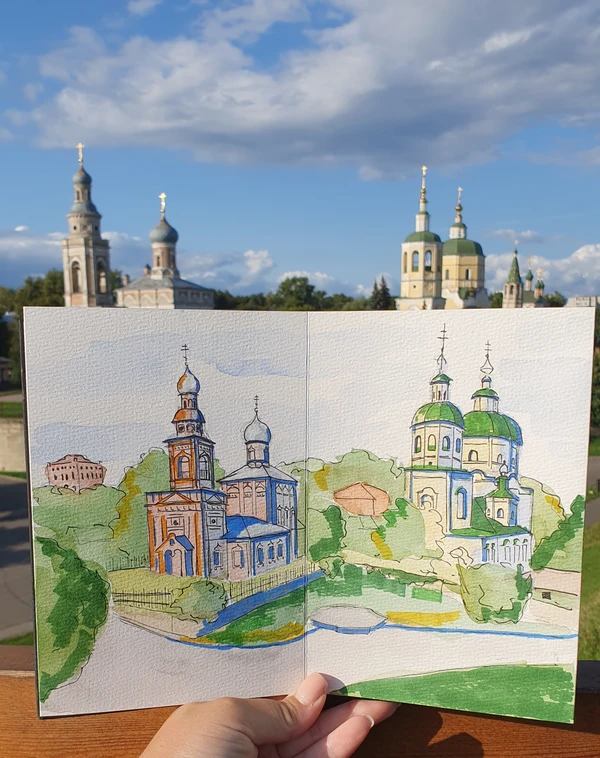 Скетч-прогулка по Серпухову