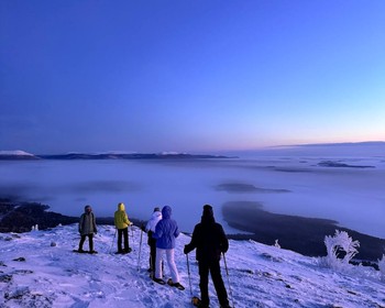 Айс-флоатинг в Белом море и прогулка в горах на снегоступах