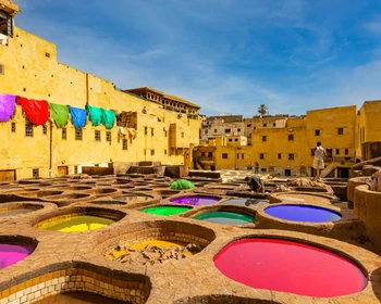 Экскурсия по Фесу, посещение дубильни, вечер хны