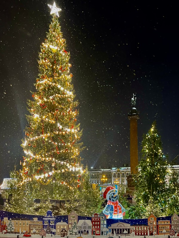 История новогодней ёлки и прогулка по зимнему Петербургу