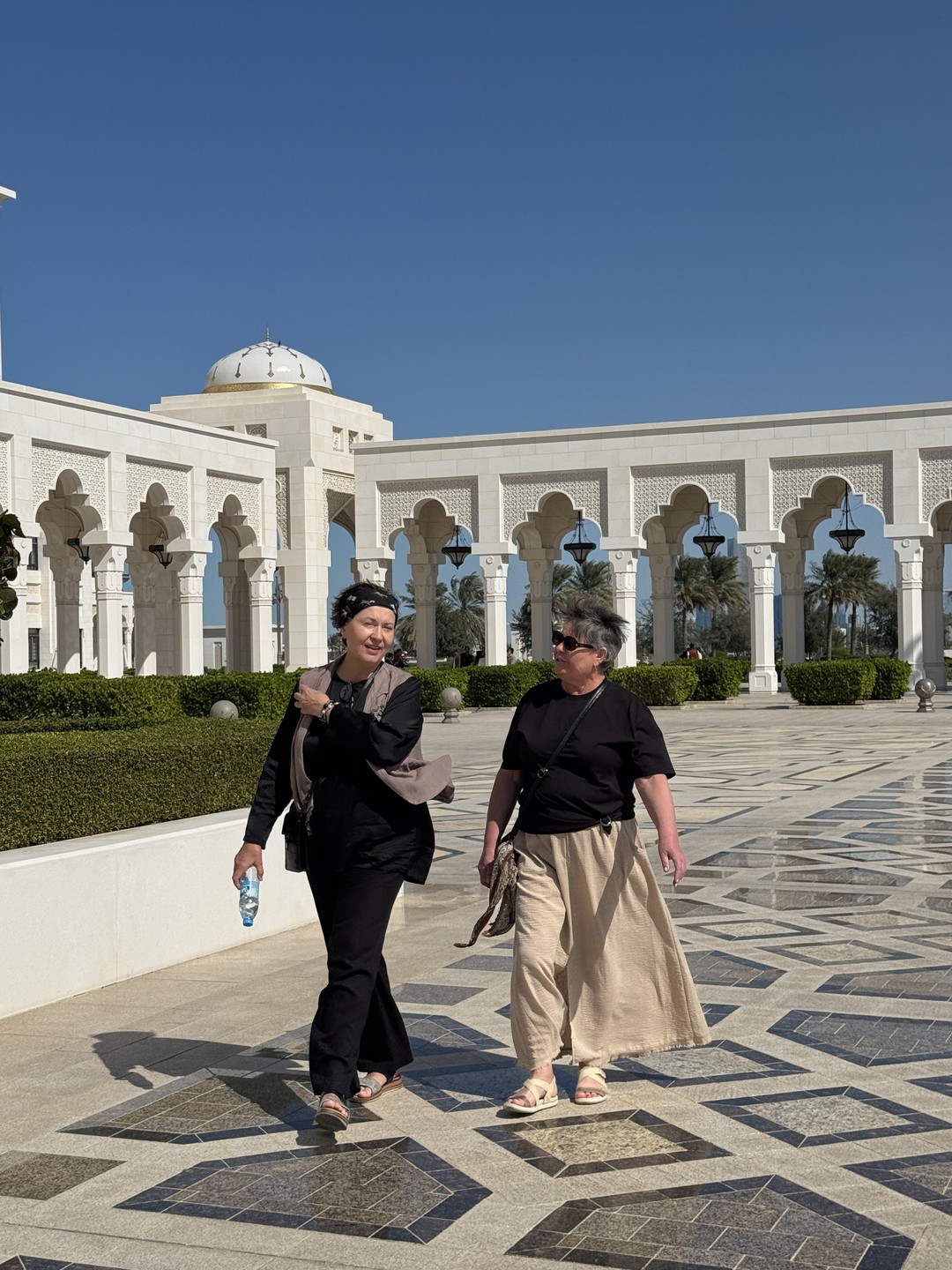 Сегодня наша группа из трех человек была на экскурсии в Абу Даби. Нашим гидом был Эмиль