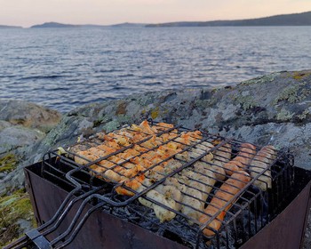 Размещение и отдых в кемпинге, прогулка и закат