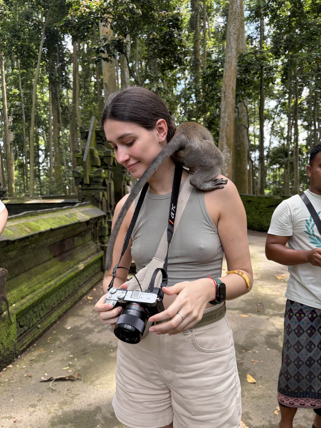 Все четко! Получили массу впечатлений несмотря на ливень. Обезьяны стащили только пакет к орешками и бананами