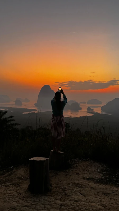 Утренний Пхукет: рассвет на Самет-Нангше и самолёты над Май Као