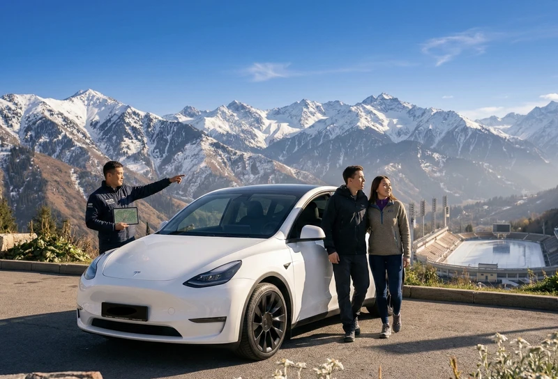 По Алматы - на Tesla