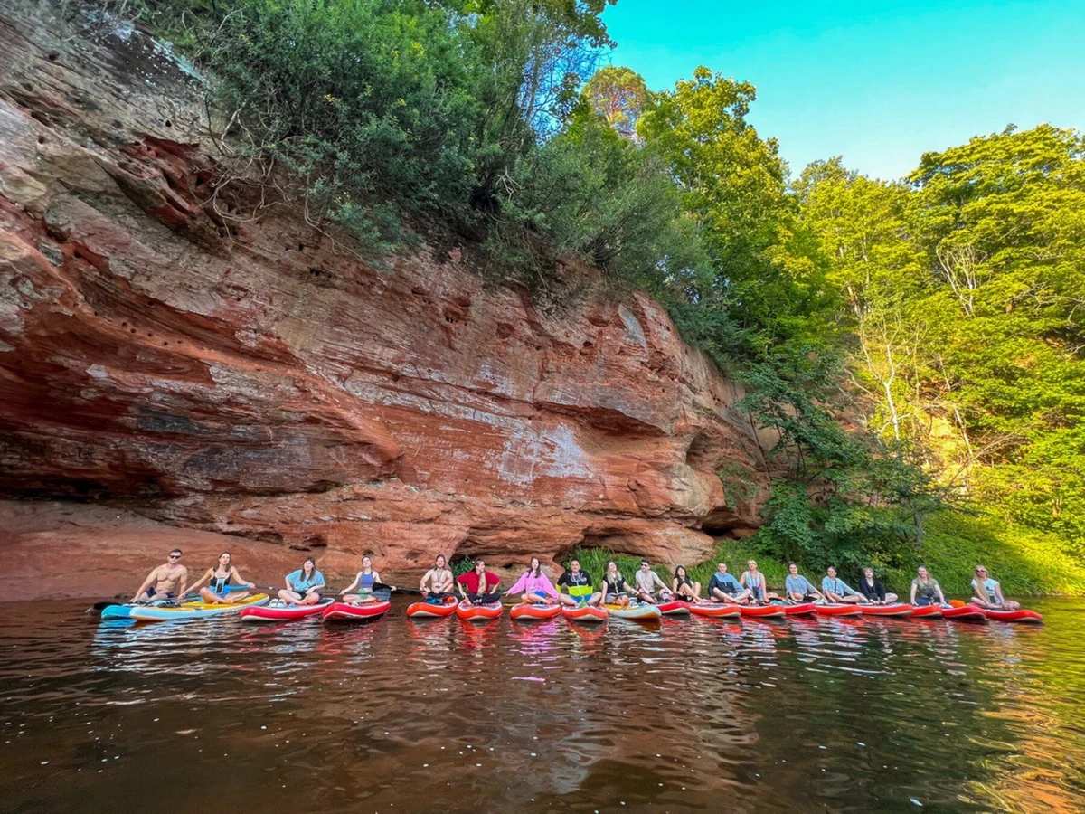 Сап-терапия среди каньонов реки Оредеж
 (8/12)
