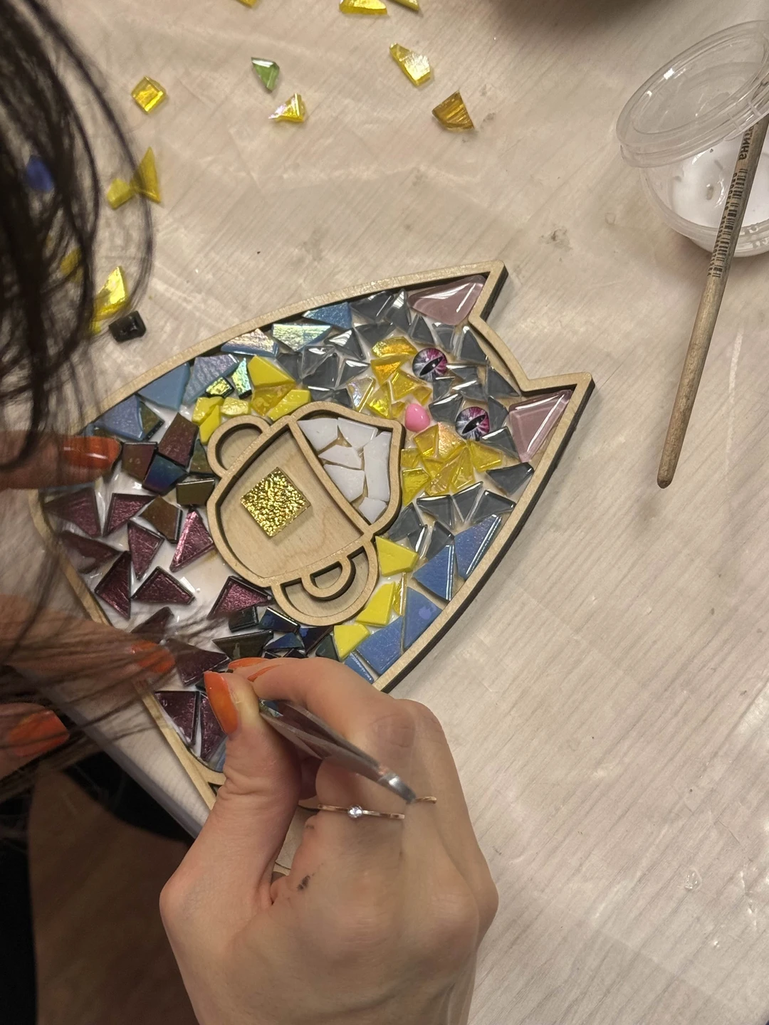 Ярославские котики: мастер-класс по мозаике (Алёна)