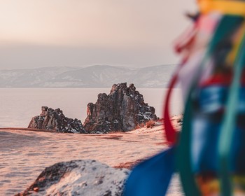 Ольхон: размещение на базе, прогулка, закат с видом на Шаманку