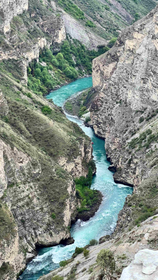 Сулакский каньон, обед с видом на Чиркейское водохранилище, переезд в горы