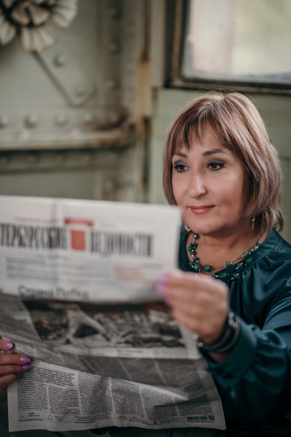 Фотосессия на Витебском вокзале в Петербурге (Марина)