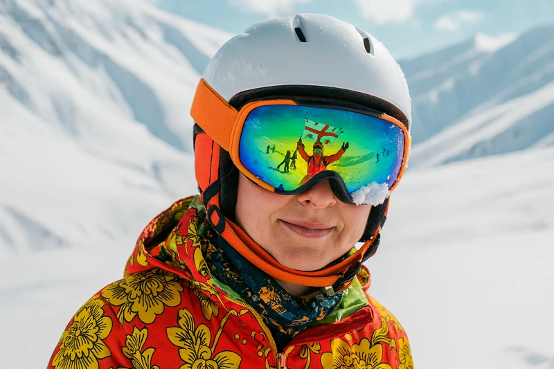 23 февраля на заснеженных склонах курорта «Гудаури»