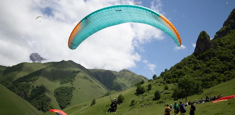 Полёт на параплане и поэзия Чегемского ущелья