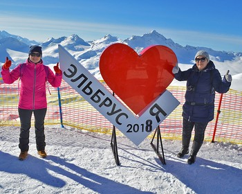 Водопад Азау и подъём по канатной дороге на Эльбрус на высоту 3850 м