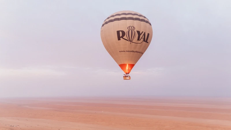 Полет на воздушном шаре над пустыней Вахиба
