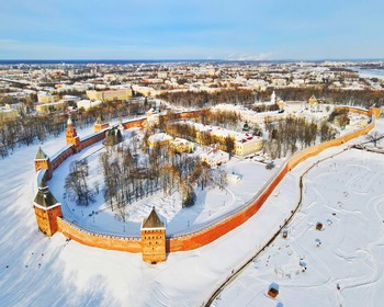 Новгородский кремль, Ярославово дворище, Варлаамо-Хутынский монастырь, встреча нового года