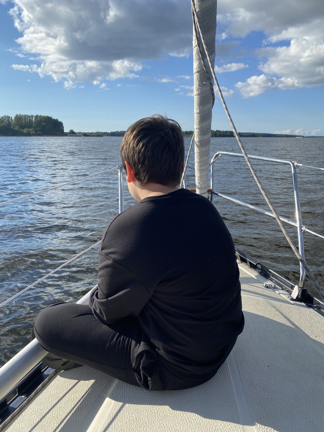 На яхте по Рыбинскому водохранилищу (Анна)