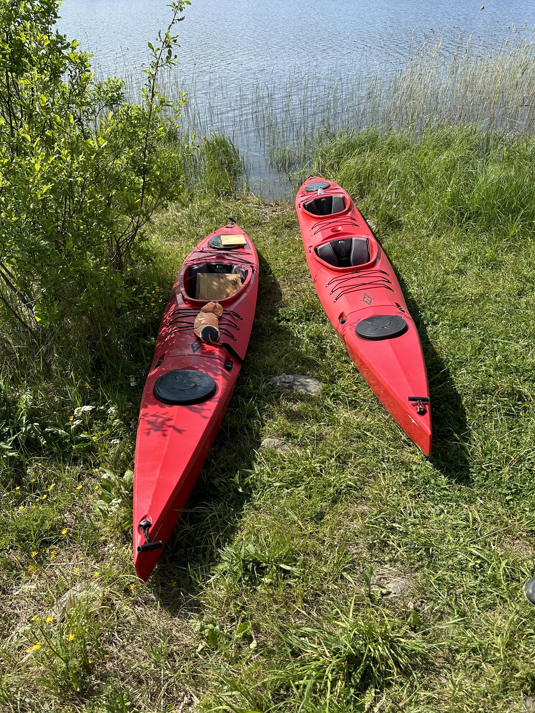 В субботу проплыли полный маршрут вокруг острова Хонкасало, хотя познакомились с каяком впервые. Для физически подготовленных