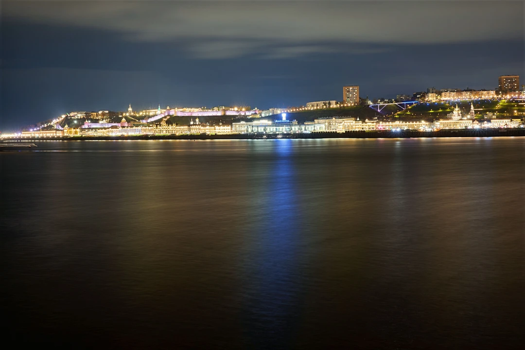 Огни ночного Нижнего Новгорода (Алексей)