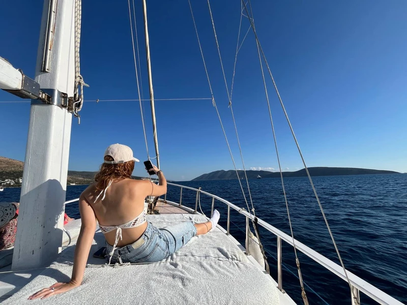 Закат в Бодруме с воды