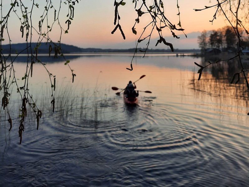 Вечерний каякинг по заливу Сортавалы