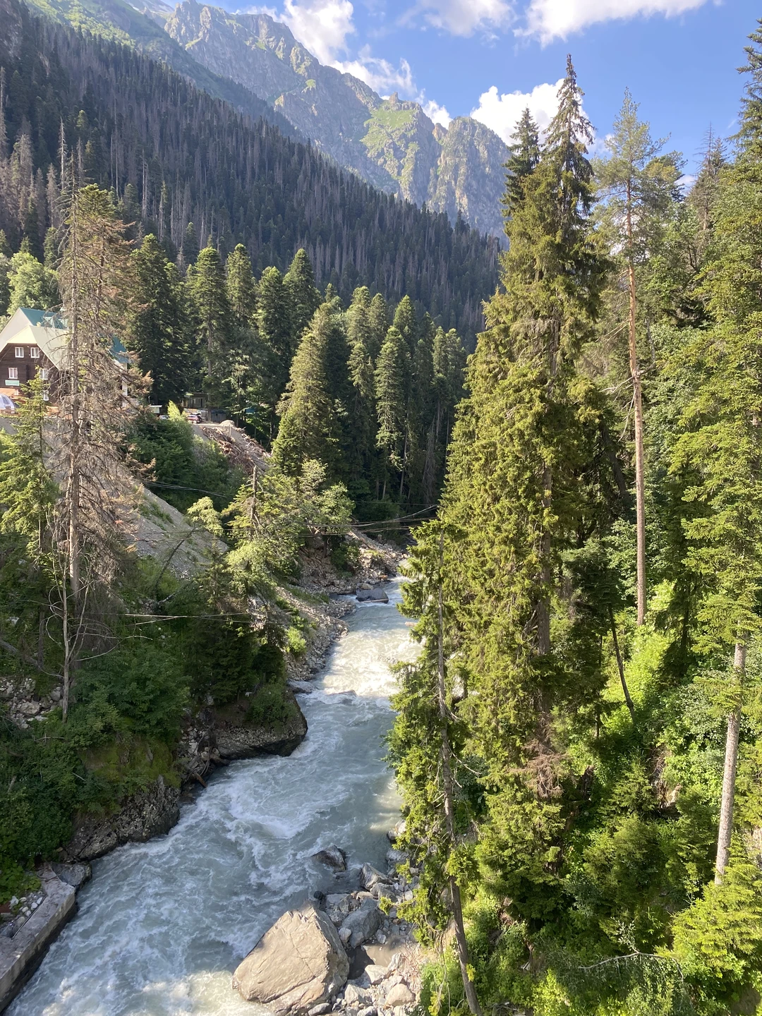 Отличное путешествие на Домбай! Очень интересная экскурсия от нашего гида - Алексея. Всё очень интересно рассказывал,