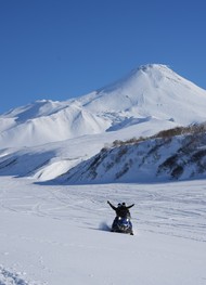 Фото отзыва 3: экскурсия "На&nbsp;Авачинский перевал&nbsp;— на&nbsp;снегоходах и&nbsp;в&nbsp;нартах"