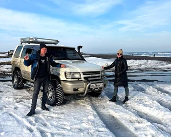 Снегоходное приключение в окружении вулканов