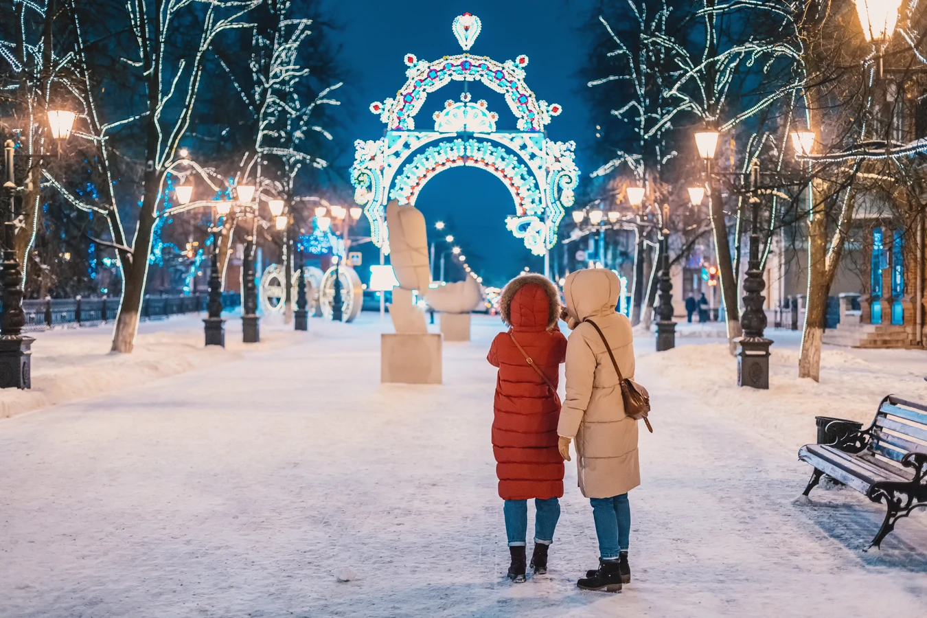 Новогодние огни Уфы