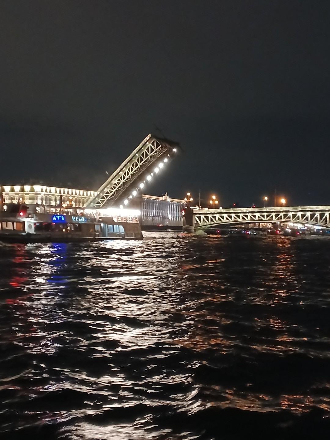 Ночная теплоходная прогулка на разведение мостов с живой музыкой (Надежда)
