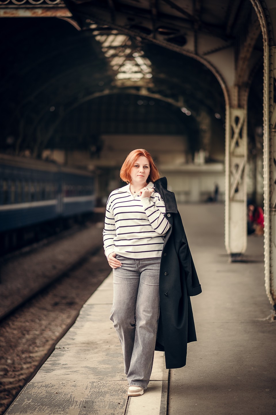 Фотосессия на Витебском вокзале в Петербурге (Галина)